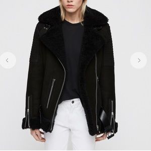 Allsaints Garrix shearling jacket!